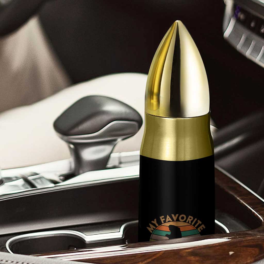 Groundhog Day Bullet Tumbler My Favorite Holiday Ground Hog Shadow Retro Sunset TS02 Print Your Wear