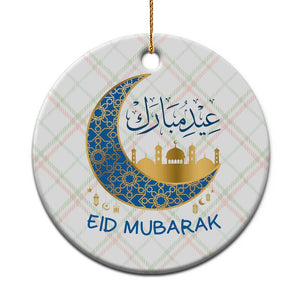 Eid Mubarak Crescent Moon Mosque Ceramic Ornament Arabic Calligraphy Islamic Celebration Gift TS02 1pc Christmas Plaid Print Your Wear