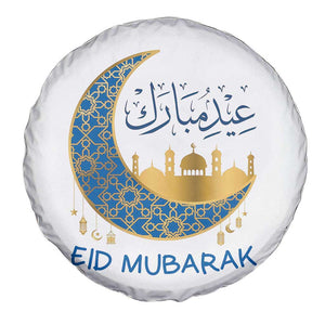 Eid Mubarak Crescent Moon Mosque Spare Tire Cover Arabic Calligraphy Islamic Celebration Gift TS02 Print Your Wear