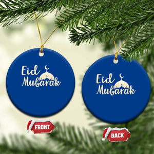 Eid Mubarak Mosque Silhouette Ceramic Ornament Islamic Holiday Celebration TS02 1pc Blue Print Your Wear