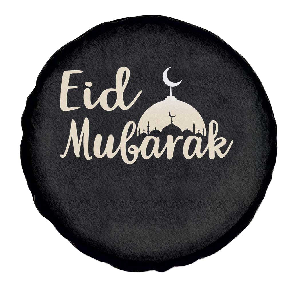 Eid Mubarak Mosque Silhouette Spare Tire Cover Islamic Holiday Celebration TS02 Print Your Wear