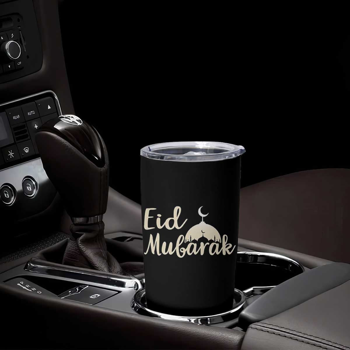 Eid Mubarak Mosque Silhouette Tumbler Cup Islamic Holiday Celebration TS02 Print Your Wear