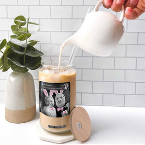 Funny Easter AI Baby with John Pork Meme Glass Can There Is Motion at Your Front Door Notification Humor TS02 Print Your Wear
