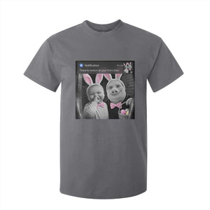 Funny Easter AI Baby with John Pork Meme T Shirt For Kid There Is Motion at Your Front Door Notification Humor TS02 Charcoal Print Your Wear
