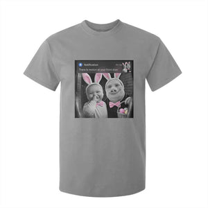 Funny Easter AI Baby with John Pork Meme T Shirt For Kid There Is Motion at Your Front Door Notification Humor TS02 Sport Gray Print Your Wear