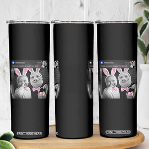 Funny Easter AI Baby with John Pork Meme Skinny Tumbler There Is Motion at Your Front Door Notification Humor TS02 Print Your Wear