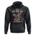 Patriotic Eagle Hoodie The American Patriot Est 1776 US Flag TS02 Black Print Your Wear