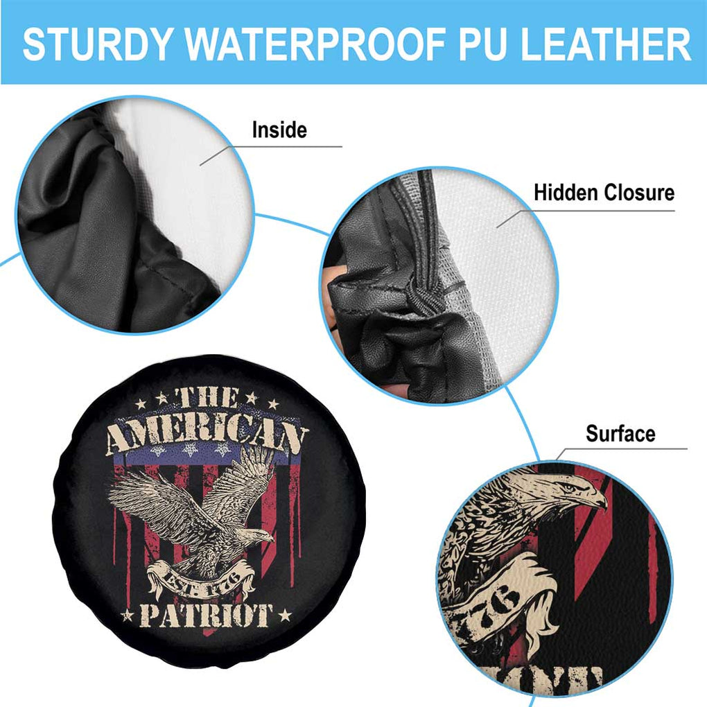 Patriotic Eagle Spare Tire Cover The American Patriot Est 1776 US Flag TS02 Print Your Wear