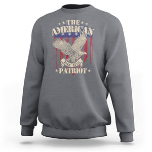 Patriotic Eagle Sweatshirt The American Patriot Est 1776 US Flag TS02 Charcoal Print Your Wear