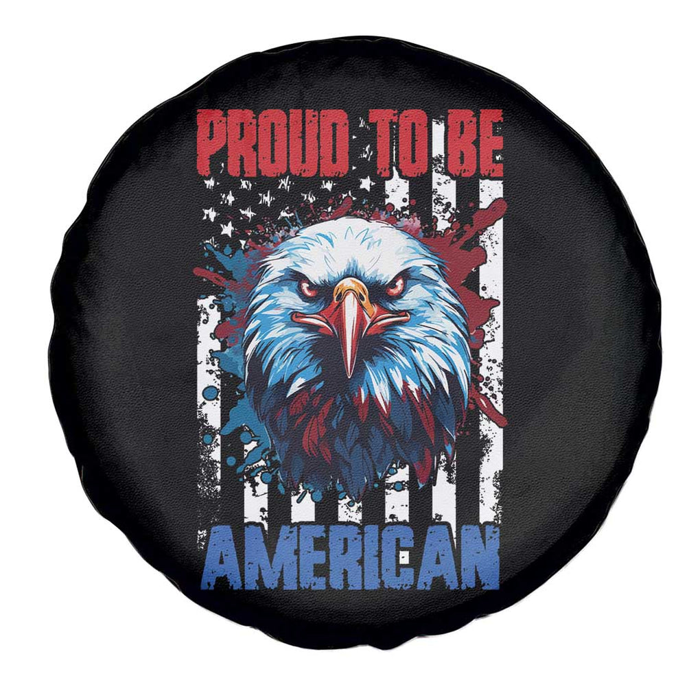 Patriotic Eagle Spare Tire Cover Proud To Be American US Pride 4th of July Flag TS02 Print Your Wear