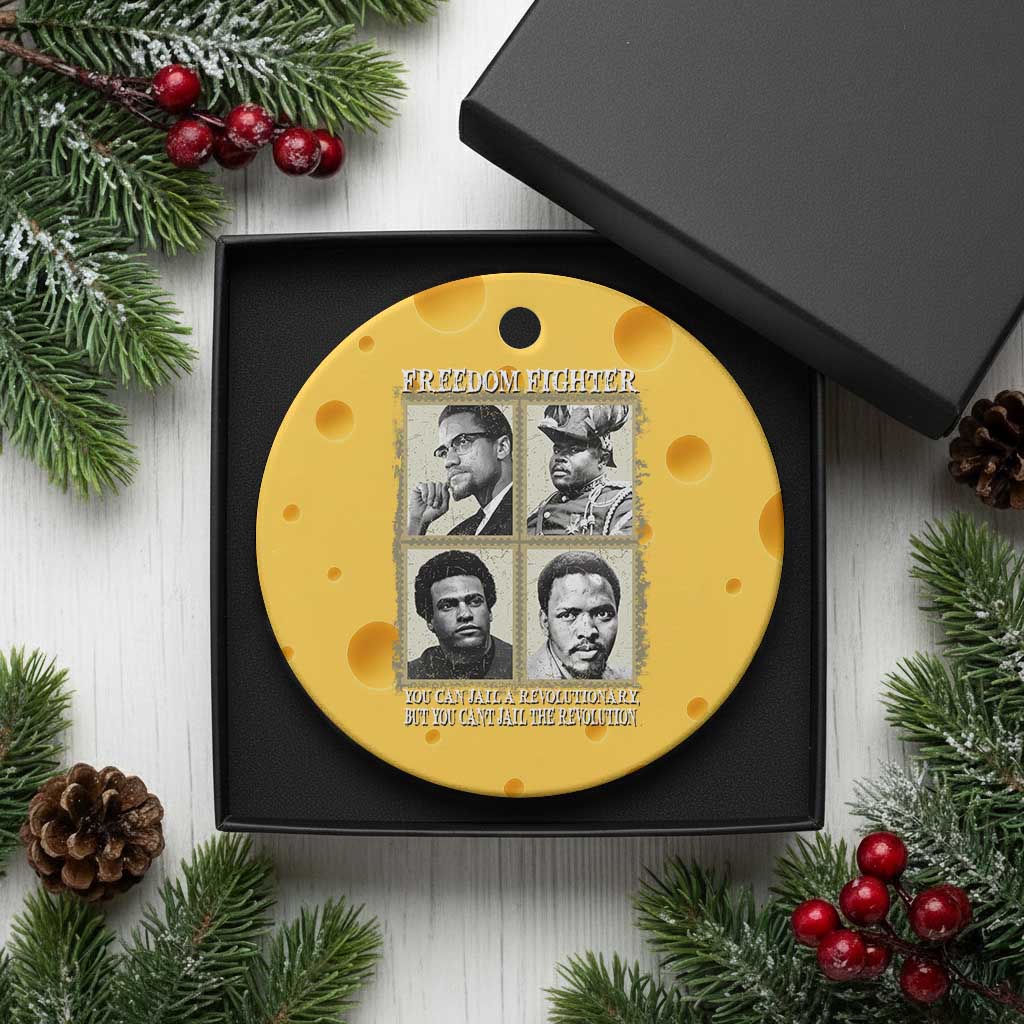 Freedom Fighters Heritage Ceramic Ornament Malcolm X Marcus Garvey Huey P Newton Steve Biko Revolution TS02 1pc Yellow Cheese Print Your Wear