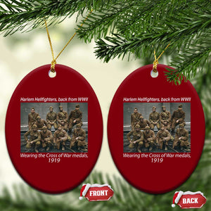 Harlem Hellfighters 1919 WWII Heroes Ceramic Ornament Cross of War Medal Tribute African American Black History TS02 Print Your Wear