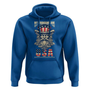 Uncle Sam Hoodie My Pronouns Are USA TS02 Royal Blue Print Your Wear