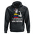 Colombian American Hoodie 50% American 50% Colombian 100% Awesome Messy Bun TS02 Black Print Your Wear