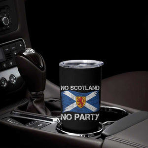 No Scotland No Party Saltire Flag Lion Rampant Crest Tumbler Cup Game Day Soccer Fans Football Tournament