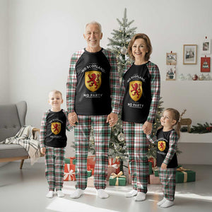 No Scotland No Party Gold Heraldic Shield Red Lion Rampant Plaid Pajama Set Game Day Soccer Fans Football Tournament