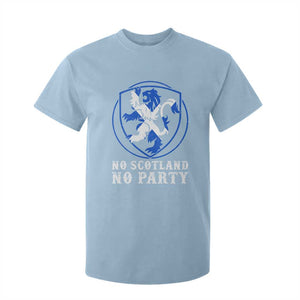 No Scotland No Party Distressed Shield Saltire Cross T Shirt For Kid Vintage Football Fans Game Day