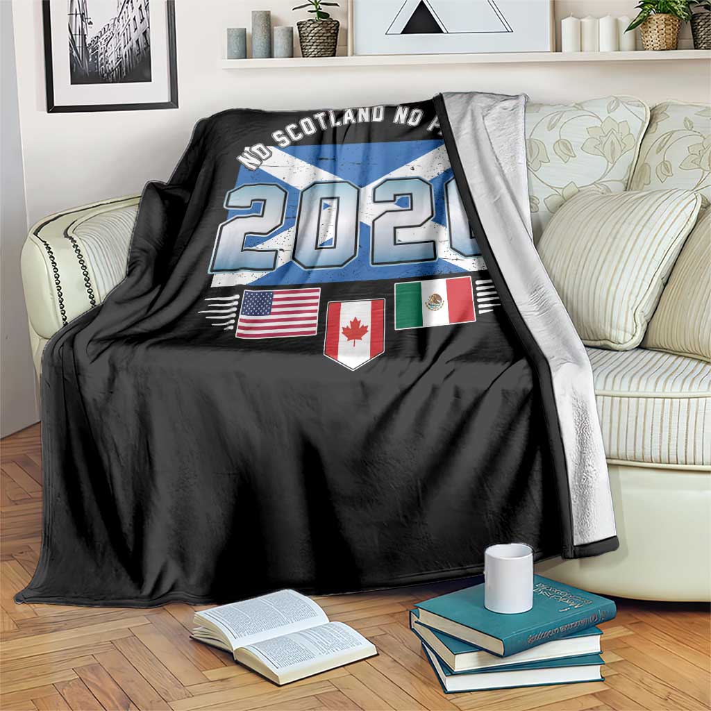 No Scotland No Party 2026 North American Football Tournament Throw Blanket Game Day Soccer Fans