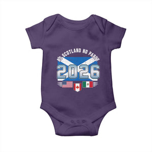 No Scotland No Party 2026 North American Football Tournament Baby Onesie Game Day Soccer Fans