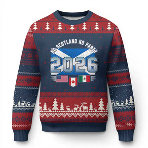 No Scotland No Party 2026 North American Football Tournament Ugly Christmas Sweater Game Day Soccer Fans