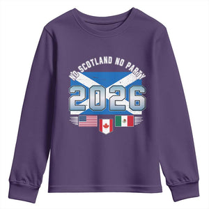 No Scotland No Party 2026 North American Football Tournament Youth Sweatshirt Game Day Soccer Fans