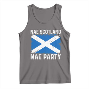 Nae Scotland Nae Party Saltire Flag Tank Top Vintage Scottish Accent Soccer Fans Football Tournament