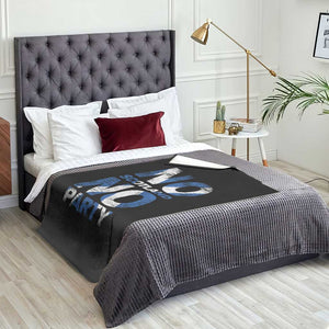 No Scotland No Party Saltire Flag Throw Blanket Football Fans Soccer Tournament Sports Lover