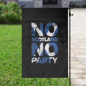 No Scotland No Party Saltire Flag Garden Flag Football Fans Soccer Tournament Sports Lover