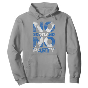 No Scotland No Party Saltire Flag Hoodie Football Fans Soccer Tournament Sports Lover
