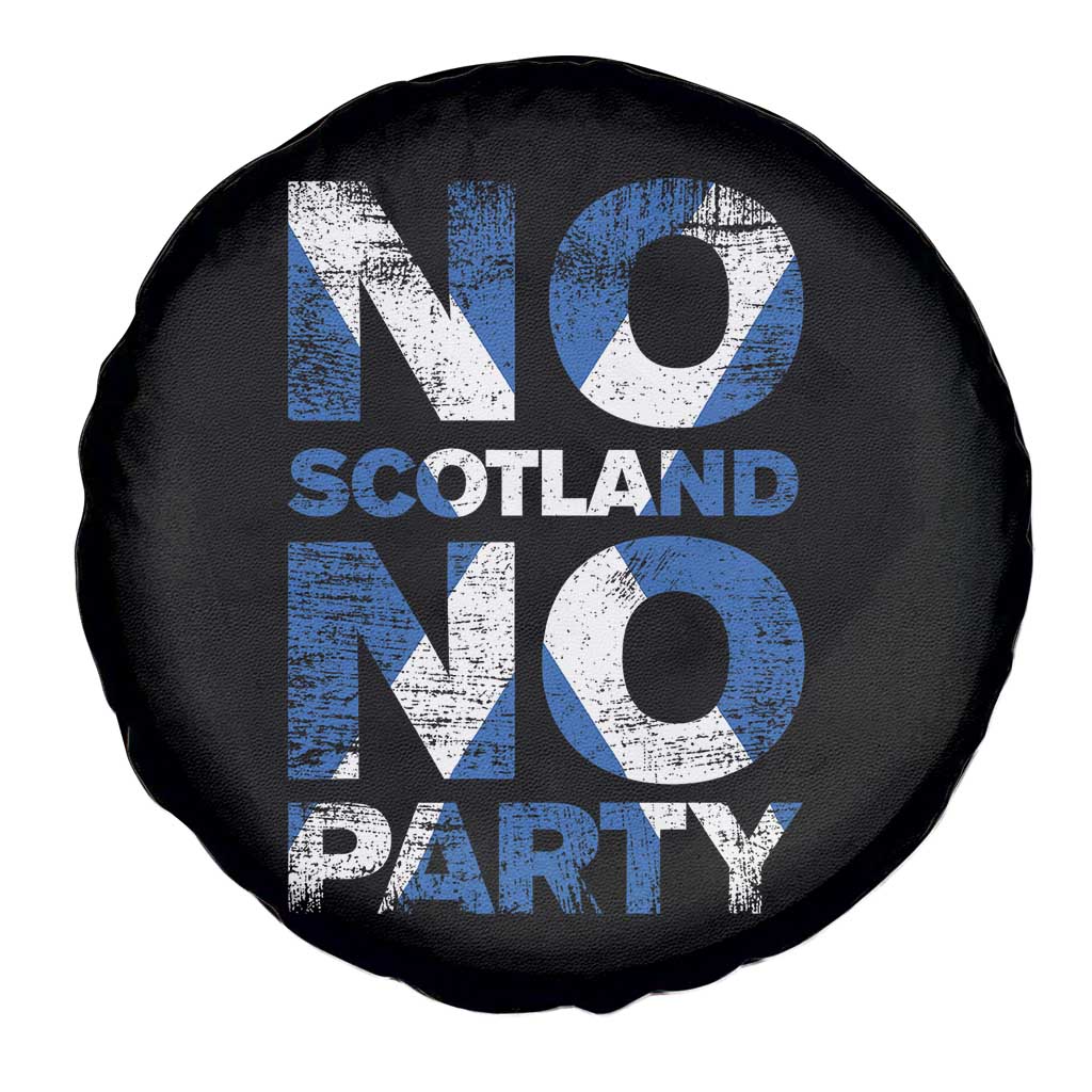 No Scotland No Party Saltire Flag Spare Tire Cover Football Fans Soccer Tournament Sports Lover