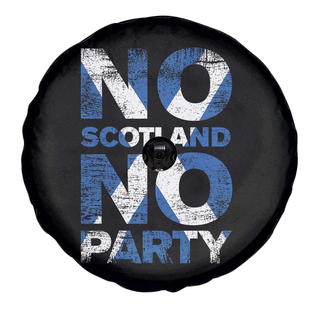 No Scotland No Party Saltire Flag Spare Tire Cover Football Fans Soccer Tournament Sports Lover