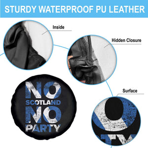 No Scotland No Party Saltire Flag Spare Tire Cover Football Fans Soccer Tournament Sports Lover