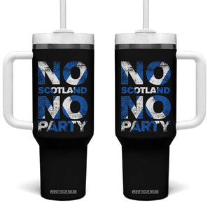 No Scotland No Party Saltire Flag Tumbler With Handle Football Fans Soccer Tournament Sports Lover