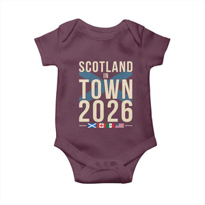 Scotland in Town 2026 Football Fans Baby Onesie Soccer Tournament North American Sports Lovers