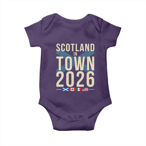 Scotland in Town 2026 Football Fans Baby Onesie Soccer Tournament North American Sports Lovers
