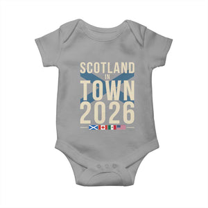 Scotland in Town 2026 Football Fans Baby Onesie Soccer Tournament North American Sports Lovers