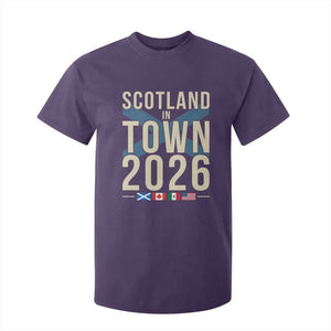 Scotland in Town 2026 Football Fans T Shirt For Kid Soccer Tournament North American Sports Lovers