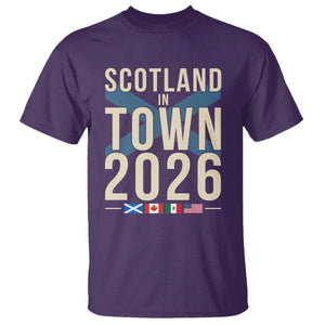 Scotland in Town 2026 Football Fans T Shirt Soccer Tournament North American Sports Lovers