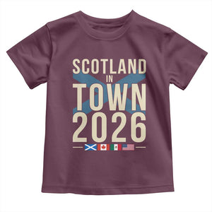 Scotland in Town 2026 Football Fans Toddler T Shirt Soccer Tournament North American Sports Lovers