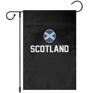 Scotland Round Saltire Flag Emblem Garden Flag Classic Varsity Typography Sports Fans