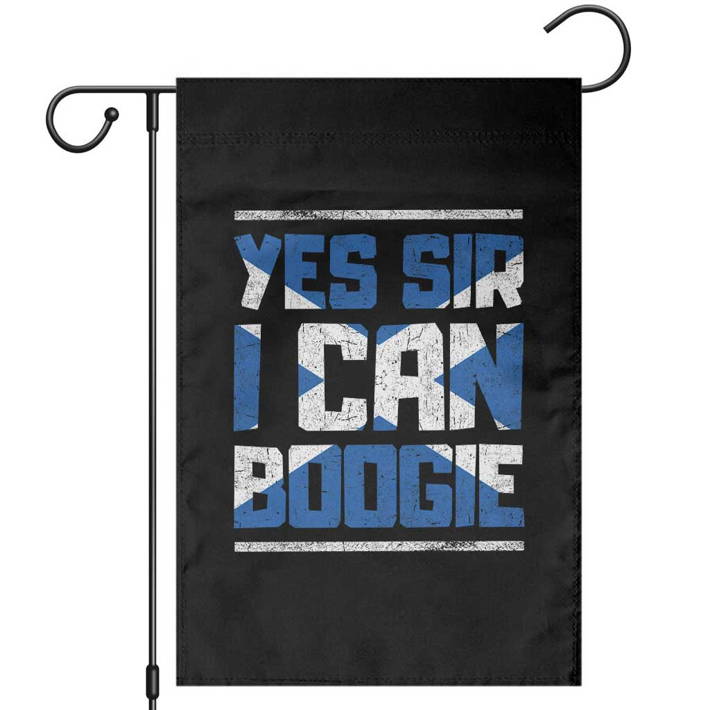 Funny Scottish Anthem Fan Saltire Flag Garden Flag Yes Sir I Can Boogie Sports Style Scotland Football Supporters