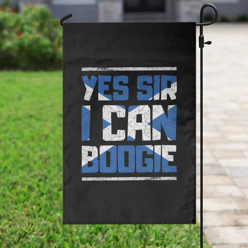 Funny Scottish Anthem Fan Saltire Flag Garden Flag Yes Sir I Can Boogie Sports Style Scotland Football Supporters
