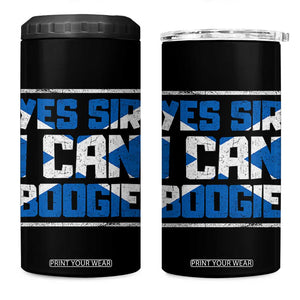 Funny Scottish Anthem Fan Saltire Flag 4 in 1 Can Cooler Tumbler Yes Sir I Can Boogie Sports Style Scotland Football Supporters