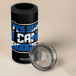 Funny Scottish Anthem Fan Saltire Flag 4 in 1 Can Cooler Tumbler Yes Sir I Can Boogie Sports Style Scotland Football Supporters