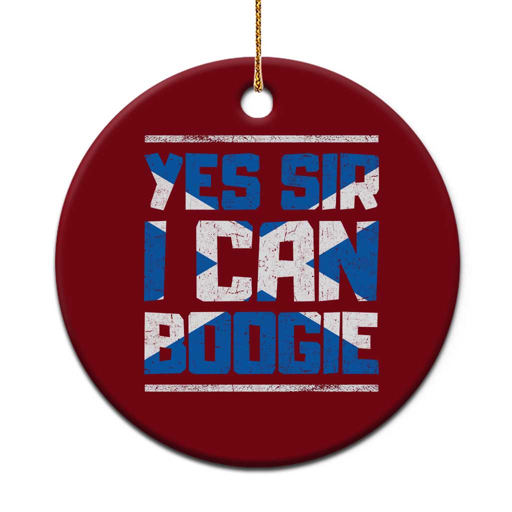 Funny Scottish Anthem Fan Saltire Flag Ceramic Ornament Yes Sir I Can Boogie Sports Style Scotland Football Supporters TS02 1pc Red Print Your Wear