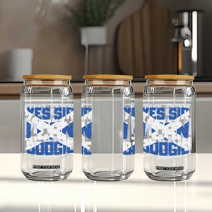 Funny Scottish Anthem Fan Saltire Flag Glass Can Yes Sir I Can Boogie Sports Style Scotland Football Supporters