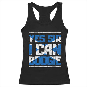 Funny Scottish Anthem Fan Saltire Flag Racerback Tank Top Yes Sir I Can Boogie Sports Style Scotland Football Supporters