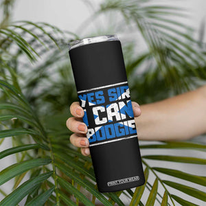Funny Scottish Anthem Fan Saltire Flag Skinny Tumbler Yes Sir I Can Boogie Sports Style Scotland Football Supporters