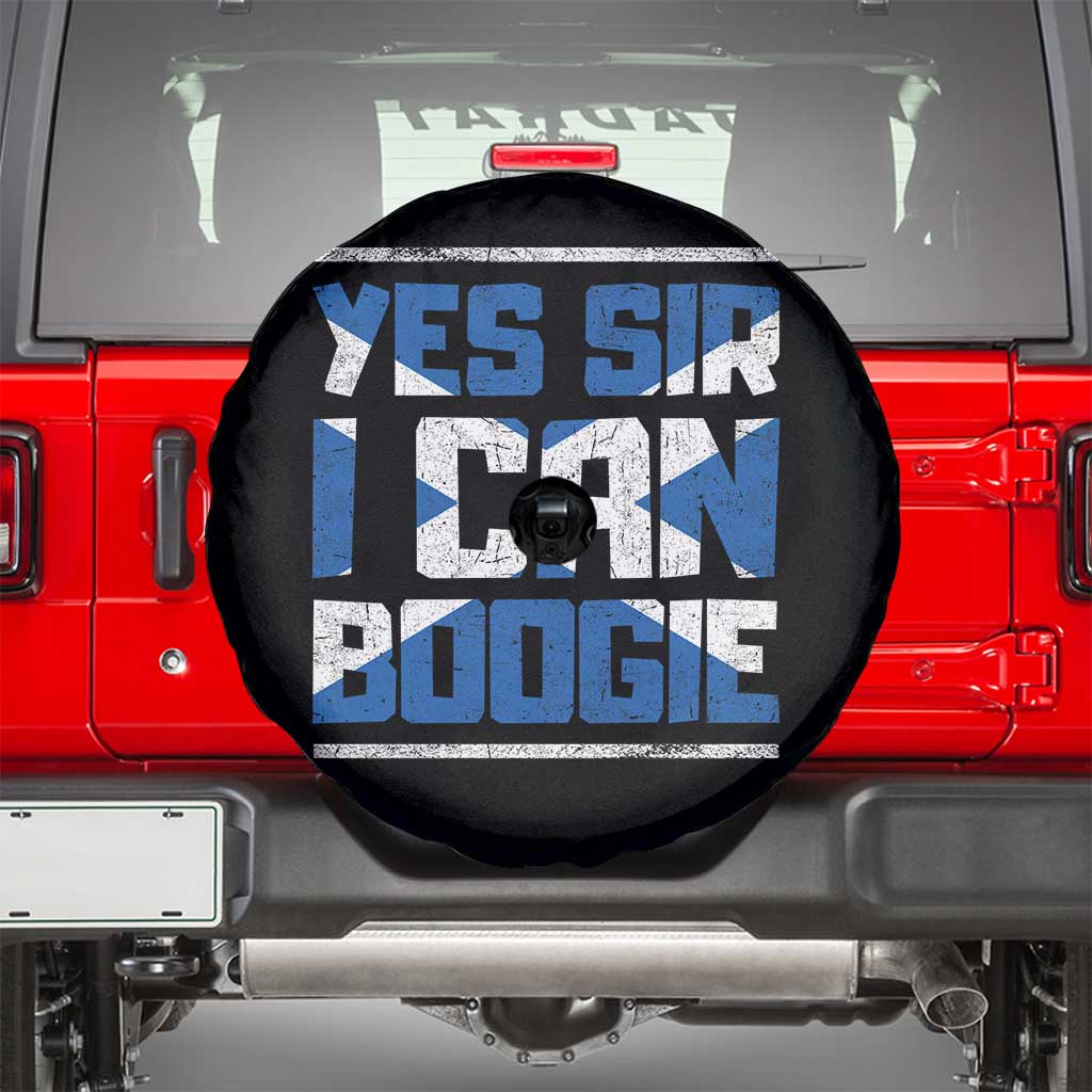Funny Scottish Anthem Fan Saltire Flag Spare Tire Cover Yes Sir I Can Boogie Sports Style Scotland Football Supporters
