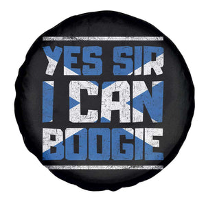 Funny Scottish Anthem Fan Saltire Flag Spare Tire Cover Yes Sir I Can Boogie Sports Style Scotland Football Supporters